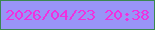 文字の大きさ：2、枠の色：3a884f、背景の色：9994f7、文字の色：f030de 無料ブログパーツのブログ時計