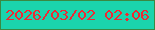 文字の大きさ：3、枠の色：3a8943、背景の色：1bd4ad、文字の色：ef2933 無料ブログパーツのブログ時計