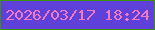 文字の大きさ：2、枠の色：3a920c、背景の色：5f40d9、文字の色：f37ac2 無料ブログパーツのブログ時計