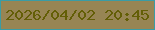 文字の大きさ：5、枠の色：3a9ca5、背景の色：978554、文字の色：635e06 無料ブログパーツのブログ時計