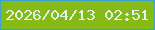 文字の大きさ：3、枠の色：3aa1d0、背景の色：87b917、文字の色：e1f7ef 無料ブログパーツのブログ時計