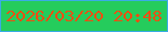 文字の大きさ：3、枠の色：3aabe5、背景の色：25cc5c、文字の色：ec4f12 無料ブログパーツのブログ時計