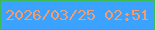 文字の大きさ：1、枠の色：3aba58、背景の色：3ba3ff、文字の色：f59c6c 無料ブログパーツのブログ時計
