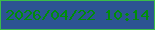 文字の大きさ：5、枠の色：3abd49、背景の色：2c5492、文字の色：008e09 無料ブログパーツのブログ時計
