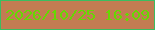 文字の大きさ：3、枠の色：3abd60、背景の色：c27c52、文字の色：66d802 無料ブログパーツのブログ時計