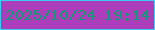 文字の大きさ：1、枠の色：3acef1、背景の色：ac3ebb、文字の色：119a74 無料ブログパーツのブログ時計