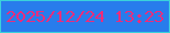 文字の大きさ：3、枠の色：3ad1db、背景の色：287cec、文字の色：eb2d7b 無料ブログパーツのブログ時計