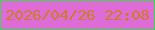 文字の大きさ：3、枠の色：3ad94f、背景の色：df6cd6、文字の色：c97d28 無料ブログパーツのブログ時計