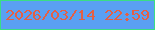 文字の大きさ：4、枠の色：3ade85、背景の色：5aa0f3、文字の色：e55f44 無料ブログパーツのブログ時計