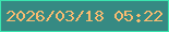 文字の大きさ：3、枠の色：3ae6af、背景の色：368a83、文字の色：f8bb71 無料ブログパーツのブログ時計