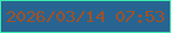 文字の大きさ：1、枠の色：3aedb0、背景の色：286491、文字の色：a35123 無料ブログパーツのブログ時計