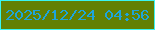 文字の大きさ：3、枠の色：3af4f1、背景の色：628003、文字の色：1da5db 無料ブログパーツのブログ時計