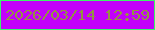 文字の大きさ：1、枠の色：3af568、背景の色：c201fa、文字の色：949241 無料ブログパーツのブログ時計