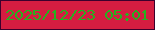 文字の大きさ：5、枠の色：3b002d、背景の色：d41d41、文字の色：27b01f 無料ブログパーツのブログ時計