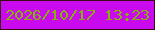 文字の大きさ：1、枠の色：3b0b12、背景の色：ca0aee、文字の色：85b307 無料ブログパーツのブログ時計