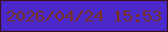 文字の大きさ：3、枠の色：3b101d、背景の色：4b28c9、文字の色：793425 無料ブログパーツのブログ時計
