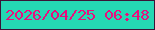 文字の大きさ：3、枠の色：3b1436、背景の色：25d8b3、文字の色：e90e7d 無料ブログパーツのブログ時計