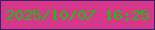 文字の大きさ：4、枠の色：3b2068、背景の色：d5388b、文字の色：11c408 無料ブログパーツのブログ時計