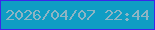 文字の大きさ：4、枠の色：3b27e9、背景の色：0f9dc4、文字の色：8db4c4 無料ブログパーツのブログ時計