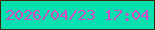 文字の大きさ：3、枠の色：3b2809、背景の色：03e0af、文字の色：d24bc5 無料ブログパーツのブログ時計