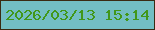 文字の大きさ：3、枠の色：3b2a12、背景の色：73bec3、文字の色：41971a 無料ブログパーツのブログ時計