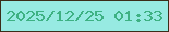 文字の大きさ：3、枠の色：3b2c19、背景の色：97eae2、文字の色：3eb183 無料ブログパーツのブログ時計