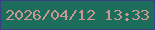 文字の大きさ：1、枠の色：3b3e82、背景の色：1d6d5d、文字の色：ca9690 無料ブログパーツのブログ時計