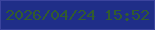文字の大きさ：3、枠の色：3b449e、背景の色：1f2e88、文字の色：325b2e 無料ブログパーツのブログ時計