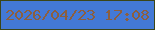 文字の大きさ：3、枠の色：3b4618、背景の色：4379d6、文字の色：8c5f3e 無料ブログパーツのブログ時計