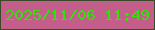 文字の大きさ：5、枠の色：3b4929、背景の色：c35d8a、文字の色：31e10a 無料ブログパーツのブログ時計