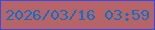 文字の大きさ：4、枠の色：3b4ae3、背景の色：b66468、文字の色：0f6ec5 無料ブログパーツのブログ時計