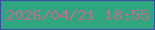文字の大きさ：5、枠の色：3b4ca7、背景の色：2fa67d、文字の色：bf6b94 無料ブログパーツのブログ時計