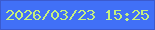 文字の大きさ：4、枠の色：3b5ace、背景の色：4170f7、文字の色：c5f07e 無料ブログパーツのブログ時計