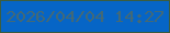 文字の大きさ：4、枠の色：3b5d40、背景の色：0665c6、文字の色：426977 無料ブログパーツのブログ時計