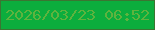 文字の大きさ：3、枠の色：3b7532、背景の色：0cad3d、文字の色：5eb33e 無料ブログパーツのブログ時計