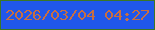 文字の大きさ：3、枠の色：3b7725、背景の色：2057eb、文字の色：c86e42 無料ブログパーツのブログ時計