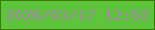 文字の大きさ：4、枠の色：3b7a02、背景の色：5cc53b、文字の色：af81b0 無料ブログパーツのブログ時計