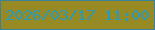 文字の大きさ：4、枠の色：3b8198、背景の色：978a25、文字の色：289bb8 無料ブログパーツのブログ時計