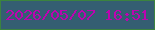 文字の大きさ：4、枠の色：3b833f、背景の色：345e72、文字の色：bd04b0 無料ブログパーツのブログ時計