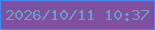 文字の大きさ：4、枠の色：3b8ffa、背景の色：824f9f、文字の色：64a3c7 無料ブログパーツのブログ時計