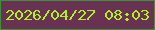 文字の大きさ：2、枠の色：3b9238、背景の色：6a3252、文字の色：aff418 無料ブログパーツのブログ時計