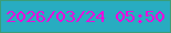 文字の大きさ：5、枠の色：3b9d78、背景の色：28acc1、文字の色：ea0bdc 無料ブログパーツのブログ時計