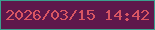文字の大きさ：1、枠の色：3b9f8e、背景の色：5e174b、文字の色：d85563 無料ブログパーツのブログ時計