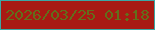 文字の大きさ：4、枠の色：3ba8a4、背景の色：a81a13、文字の色：626e1b 無料ブログパーツのブログ時計