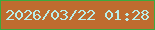 文字の大きさ：4、枠の色：3baa3f、背景の色：be6c2f、文字の色：b9eee9 無料ブログパーツのブログ時計