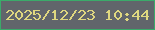 文字の大きさ：5、枠の色：3baa6a、背景の色：61656b、文字の色：dfd780 無料ブログパーツのブログ時計