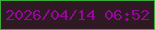 文字の大きさ：3、枠の色：3bac39、背景の色：2f1922、文字の色：95099a 無料ブログパーツのブログ時計