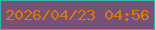 文字の大きさ：1、枠の色：3bb0a7、背景の色：765276、文字の色：dc770c 無料ブログパーツのブログ時計