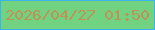文字の大きさ：1、枠の色：3bb4ec、背景の色：71d282、文字の色：bf9256 無料ブログパーツのブログ時計