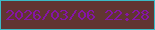 文字の大きさ：1、枠の色：3bbbc6、背景の色：613532、文字の色：8514a6 無料ブログパーツのブログ時計